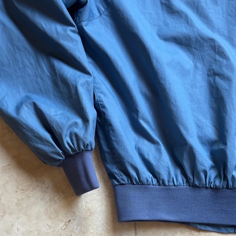 Men's Vintage Members Only Blue Zip-Up Bomber Jacket – Classic Retro Style ✨